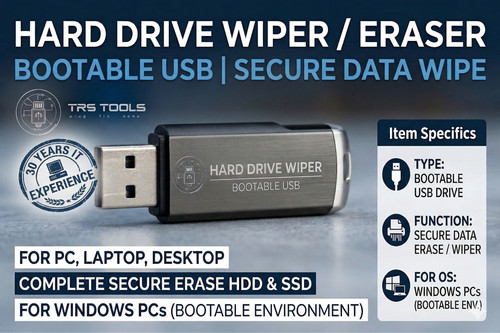 Hard drive wiper usb cd - drive, &